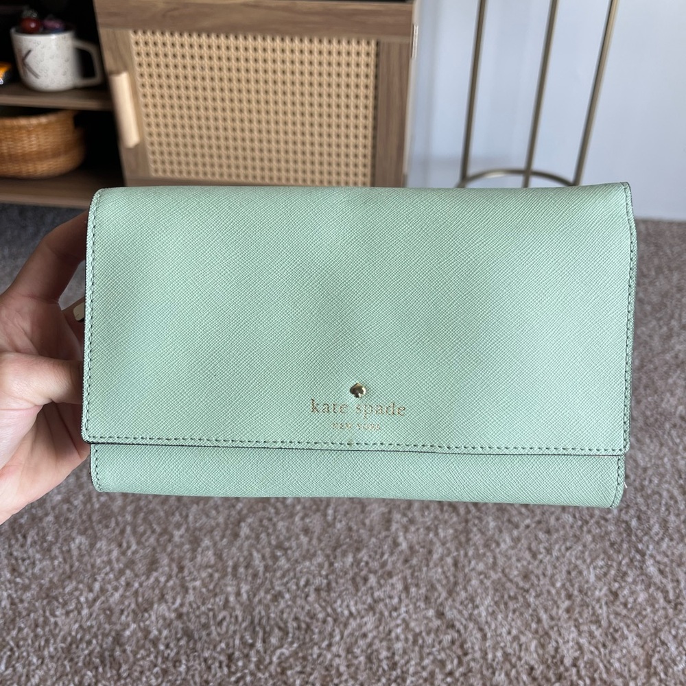 Kate Spade Mint Green Clutch